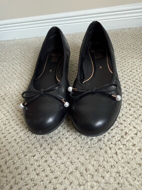 Ara Scout Black Pearl-Detail Ballet Flats - Women's